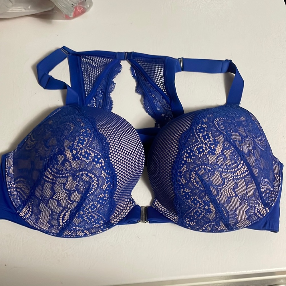 Cacique Blue Lace Bra